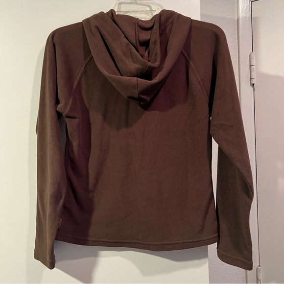 Prana Chocolate Brown Hooded Pullover - Picture 2 of 7
